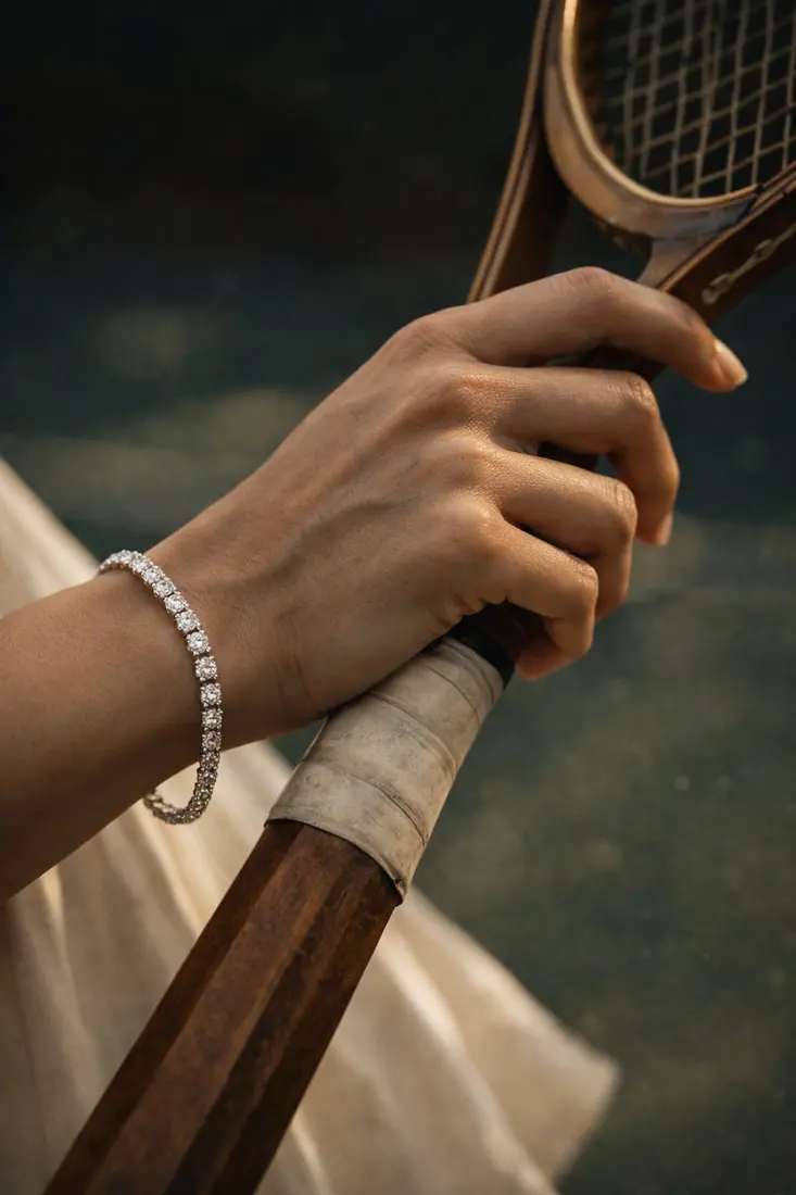 Bracelet and racket detail